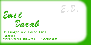 emil darab business card